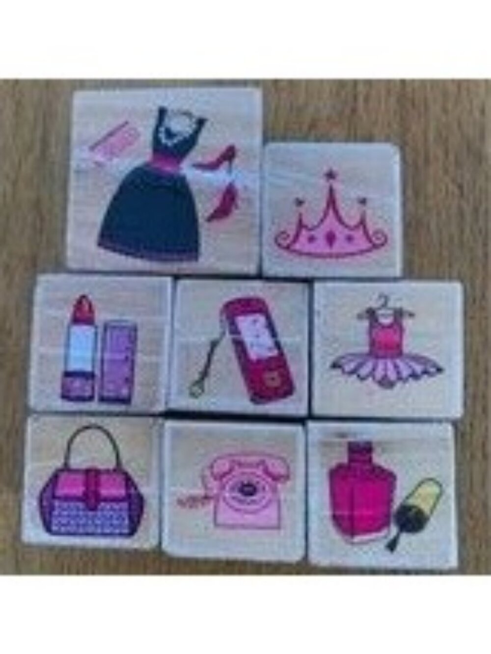 Melissa & Doug Girl Glam Rubber Stamp Set Artsy Fun For Kids & Crafts